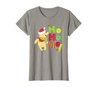 Weihnachten Winnie The Pooh Ho Ho Ho Scarf T-Shirt, Damen, Schiefergrau, M
