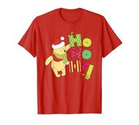 Weihnachten Winnie The Pooh Ho Ho Ho Scarf T-Shirt, Herren, Rot, L