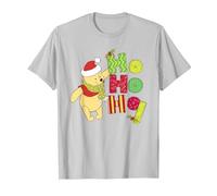 Weihnachten Winnie The Pooh Ho Ho Ho Scarf T-Shirt, Herren, Silber, XXL