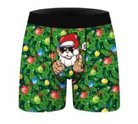 Weihnachts Boxershorts Herren Lustige Unterhosen Männer Weihnachten Druck Unterhosen Leicht Bequeme Weich Luftig Weihnachtsunterhose Retroshorts Mode Trend Unterhose Weihnachts Geschenke
