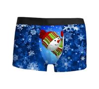 Weihnachts Boxershorts Herren, Rentier Weihnachtsboxershort Weihnachtsunterhose Unterhosen Männer Weihnachten Lustige Unterwäsche Weihnachtsshorts Weihnachtsslip Christmas Shorts Weihnachtsboxershorts