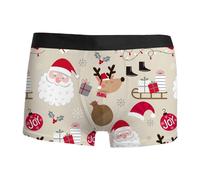 Weihnachts Boxershorts Herren, Rentier Weihnachtsboxershort Weihnachtsunterhose Unterhosen Männer Weihnachten Lustige Unterwäsche Weihnachtsshorts Weihnachtsslip Christmas Shorts Weihnachtsboxershorts