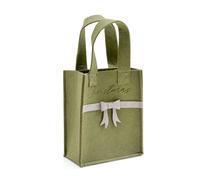 Weihnachts Glanz by Casa Nova Tasche 8x33cm grün mit beige