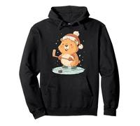 Weihnachts-Hockey-Capybara Pullover Hoodie