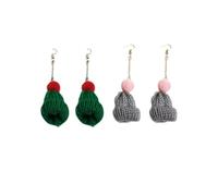 Weihnachts Ohrstecker 2 Paar Legierung Grün, Kreativ Zart für Damen Mädchen | Weihnachtsmotiv, Eleganter Stil, Kleine Frische Optik, Anniversary und Christmas Party