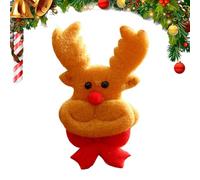 Weihnachtsflicken | 3D-Aufnäher mit festlichem weichem Plüsch, zum Aufnähen, für Kleidung, für Familie, Innenbereich, Kinder, Erwachsene, Enthusiasten