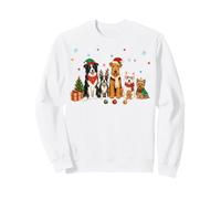 Weihnachtshunde Festlich Urlaub Haustier Crew Winter Charaktere Sweatshirt