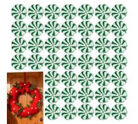 Weihnachtsknöpfe Für Handarbeit | 50 Stück Runde Näh-Ersatzknöpfe | 4 Löcher Zuckerstangen Aus Harz Für Handwerksknöpfe - Zur Reparatur Von Damenpullovern Kleidung Und Stoffbekleidung Bei