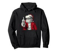 Weihnachtsmann hat Spaß mit VR Brille für Jungen und Mädchen Pullover Hoodie