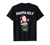 Weihnachtsmann-Kilt-T-Shirt, lustiges Weihnachts-Highland-Geschenk T-Shirt