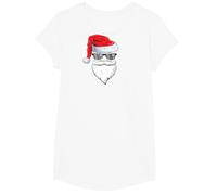 Weihnachtsmann Mütze Sonnenbrille Bart Santa Geschenkidee T-Shirt