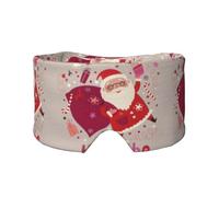 Weihnachtsmann, Vollständige Augenabdeckungen, lichtblockierende Augenmaske, Schlafaugen- und Ohrenschützer