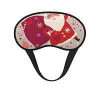 Weihnachtsmann,Vollständige Augenabdeckungen, lichtundurchlässige Schlafmasken, Verdunkelungs-Augenschützer