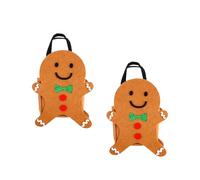 Weihnachtsplätzchen-Tüten - 2 Stück Saisonale Partybeutel | Saisonale Goodie Tasche - Für Süßigkeiten, Schokolade, Snacks, Partys, Zusammenkünfte, Weihnachten, Schule, Zuhause und Kinder