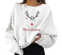 Weihnachtspulli, Weihnachtspullover Damen - Ugly Christmas Sweater, Weihnachtspulli Lustige Weihnachten Sweatshirt Xmas Pulli Winter Pullover Oberteils Langarmshirt 04