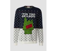 Weihnachtspullover aus reiner Baumwolle mit Peanuts®-Motiv XXL blau|mehrfarbig 2172256.59A5.XXL