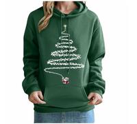 Weihnachtspullover Damen Lustige Weihnachtsoutfit Rotweinglas Print Langarmshirt Christmas Sweatshirt Weihnachtsshirt Xmas Oberteile Weihnachten Bluse Weihnachts Pullover Shirts Teenager Mädchen