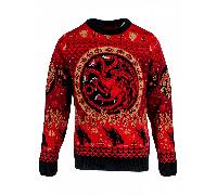 Weihnachtspullover Game of Thrones - Targaryen Logo Jumper (größe XL)