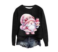 Weihnachtspullover Lustig Langarmshirt Damen Weihnachts Hoodie Damen Lustig Ugly Christmas Jumper XXL Pullover Christmas Sweater Kinder Tunika Langarm