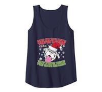 Weihnachtspullover Pitbull Liebhaber Geschenke - Pitbull Weihnachtspullover Tank Top, Damen, Marineblau, XXL