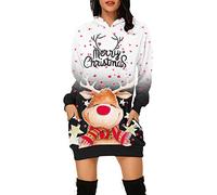 Weihnachtspullover Set Langarmshirt Damen Oberteile Baseball Longshirt Casual Lose Farbblock Pullover Blusen Tuniken Shirt Christmas Outfit