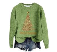 Weihnachtssocken Damen 39-42 Damen Kleidung Lustiger Weihnachtspullover Frauen Ugly Sweater Christmas Damen Weihnachtspulli Damen Lang The Christmas Tree Farm Strickpullove Damen