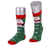 Weihnachtssocken Damen, Kinder & Herren | Bequeme Socke mit Weihnachtsmotiv | Christmas Socken aus Baumwolle | Schneeflocke, Schneemann, Weihnachtsmann, Weihnachtsfrau | Warm & weich für Weihnachten