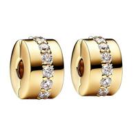 WEIMU Charms Gold Stopper 925 Sterling Silber für Armband Stopper Charms für Bead Charm Armband Anhänger Spacer (Golden 8)