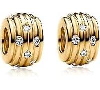 WEIMU Charms Gold Stopper 925 Sterling Silber für Armband Stopper Charms für Bead Charm Armband Anhänger Spacer (Golden 3)