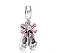 WEIMU Charms Silber Charms Anhänger S925 für Armbänder, Stopper charm anhänger,beads charms,kompatibel mit europäischen Armbändern und Halskette für Frauen (Ballettschuhe)