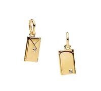 WEIMU Golden Charms 925 Sterling Silber Charm für Armband & Halskette, Schmuck Geschenke für Damen (Umschlag)
