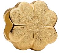 WEIMU Golden Charms 925 Sterling Silber Charm für Armband & Halskette, Schmuck Geschenke für Damen (vierblättriges Kleeblatt)