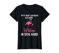 Weinkönigin Bitte nicht schubsen ich habe Wein in der Hand T-Shirt