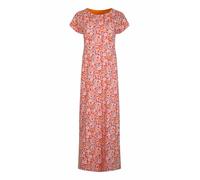 Weird Fish Bedrucktes Maxikleid aus Bio-Baumwolle von Mirren, Rot (Tango Red), 40