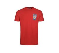 Weird Fish Fin Hof Back Print Artist T-Shirt, Retro Rot, L