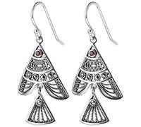 WEISHA Ohrring S925 Sterling Silber Ethno-Stil Retro Alt Kleine Fische Ohrringe Silber OhrsteckerOhrring