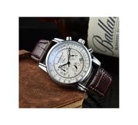 (weiß-1)2023 Neuer Trend Led Zeppelin Drei-Augen-Laufsekunden Multifunktionales Timing Business Freizeit