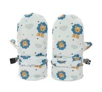 (Weiß) 2 Paar Winterhandschuhe für Jungen und Mädchen, weiches Fleecefutter, wasserdichtes Außenmaterial