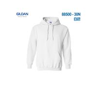 (Weiß, 30N-XL)GILDAN 88500 Sweatshirt Herren Freizeit-Hoodie, einfarbig, modisches Fleece, hochwertige