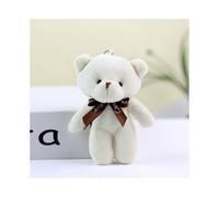 (Weiß) Bezaubernder Bär Teddy Plüschtier Schlüsselanhänger Niedliche Stofftierpuppe Geschenk für alle