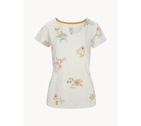 Weiß Damen-Pyjama-T-Shirt Tilly Blossom Chique aus Viskose