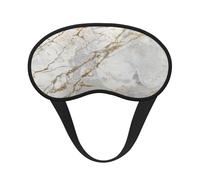 Weiß Grau Silber Perlgold Gebürsteter Marmor,Vollständige Augenabdeckungen, lichtundurchlässige Schlafmasken, Verdunkelungs-Augenschützer