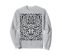 Weiß mit schwarzen Punkten Dalmatiner Sweatshirt
