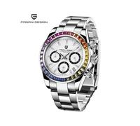 (Weiß) PAGANI DESIGN Herrenuhren Luxus Automatik Datumsuhr Herren Quarzuhren für Herren Marke Chronograph