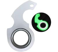 Weiß Schlüsselanhänger Spinner Fidget Ring Schlüssel Spinner Mit Metall-Schlüsselanhänger Key Spinner Keychain Spinner Flipping Spinning Schlüsselanhänge