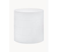 Weiß Schmuckdose Tower Ø 10 x H 10 cm