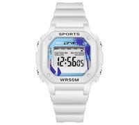 (Weiß) Wasserdichte Kinderuhr Digitalanzeige Timex Modell