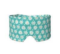 Weiße Gänseblümchen, Vollständige Augenabdeckungen, lichtblockierende Augenmaske, Schlafaugen- und Ohrenschützer