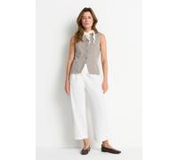 Weiße High-Waist-Jeans 40 white stone