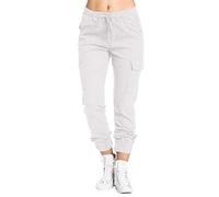 Weiße Hose Damen Medizin Stretch 48 Damen Multi Pocket Cargo Freizeithose Elastische Taille Korsett Seilhose Lack Kleidung Damen Hose